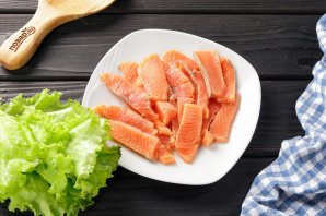 Блины с красной рыбой - фото шаг 12