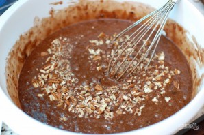 Шоколадный пирог с тыквой и орехами - фото шаг 5