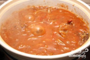 Тушеная говядина в томатном соусе - фото шаг 5