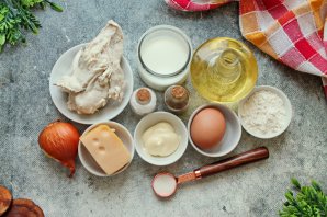 Блинчики с куриной грудкой - фото шаг 1