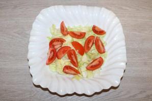 Крабовый салат с салатом айсберг - фото шаг 5