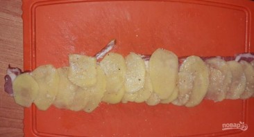 Картофельные "розочки" с беконом - фото шаг 4