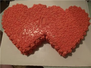 Торт "Два сердца" - фото шаг 7