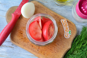 Сладкие маринованные помидоры дольками - фото шаг 5