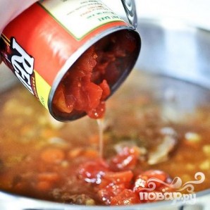 Суп с ячменем, говядиной и помидорами - фото шаг 5