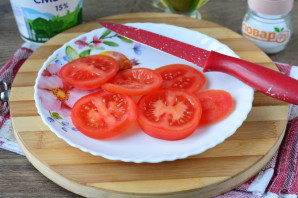 Лаваш с курицей и помидорами - фото шаг 6
