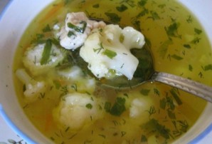 Суп с цветной капустой и фрикадельками - фото шаг 12