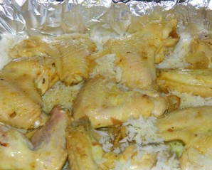 Курица в духовке с рисом - фото шаг 2