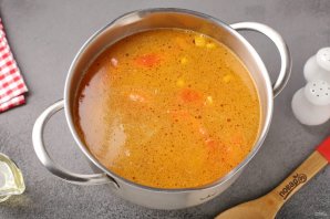 Куриный суп "Жареный" - фото шаг 10