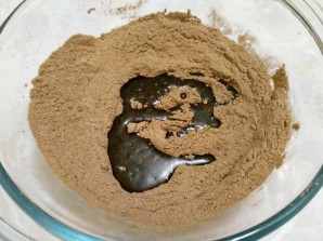 Шоколадный пирог с гречневой мукой - фото шаг 3