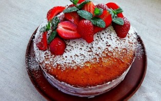 Бисквитный торт (простой и вкусный) - фото шаг 5