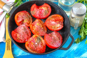 Жареные помидоры на зиму - фото шаг 3