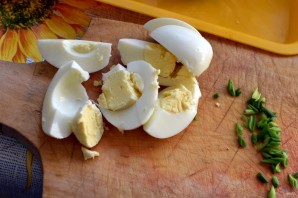 Салат из цветной капусты и брокколи с яйцом - фото шаг 3