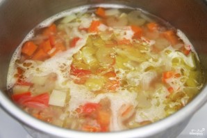 Овощной суп с фасолью - фото шаг 3