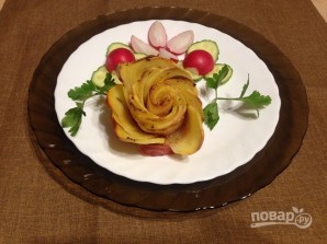 Розы из картофеля с беконом - фото шаг 11