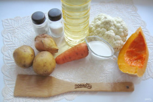 Суп-пюре из тыквы и цветной капусты - фото шаг 1