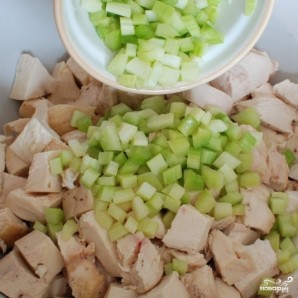 Куриный салат с соусом карри - фото шаг 5