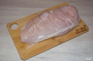 Мясо под сметанным соусом в духовке - фото шаг 1