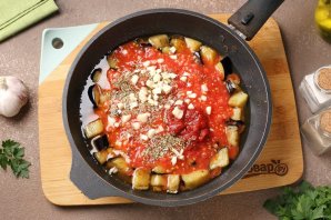 Паста с баклажанами в томатном соусе - фото шаг 5