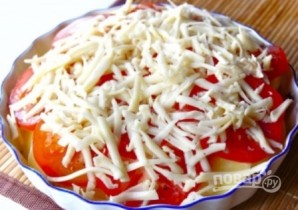 Картофельная запеканка с помидорами и сыром - фото шаг 5