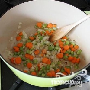 Суп-пюре с фасолью и ветчиной - фото шаг 2