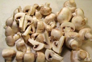 Почки тушеные с грибами - фото шаг 4