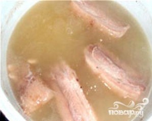 Суп фасолевый со свининой - фото шаг 3