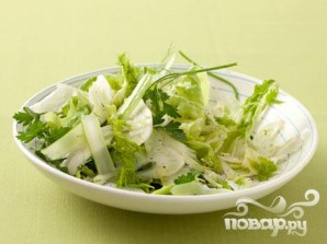 Салат из фенхеля с петрушкой - фото шаг 4