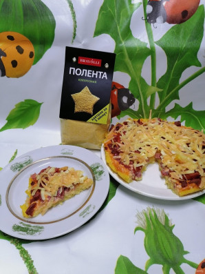 Пицца на поленте "Bravolli" - фото шаг 14