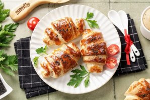 Круассаны с ветчиной - фото шаг 11