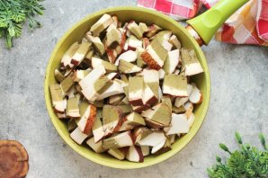 Белые грибы жареные - фото шаг 4