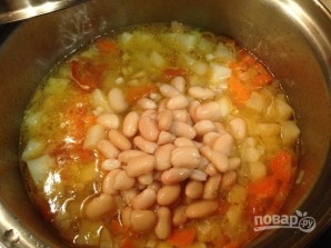 Суп с фасолью и шпинатом - фото шаг 6