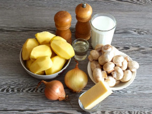 Картошка с грибами и молоком - фото шаг 1