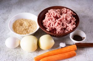 Мясные тефтели с рисом - фото шаг 1