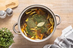 Постный грибной суп из сушеных грибов - фото шаг 11