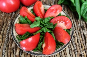 Салат из помидоров с кунжутом, семечками и семенами льна - фото шаг 5