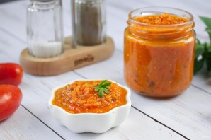 Зимний соус из запеченных помидоров - фото шаг 7