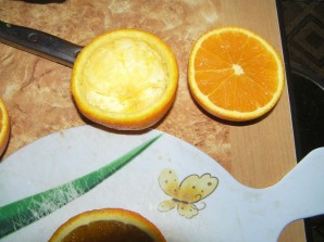 Желе в апельсине - фото шаг 2