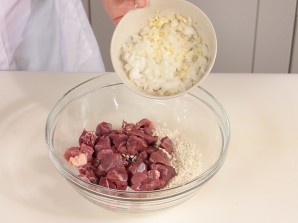 Рис с мясом и овощами на пару - фото шаг 2