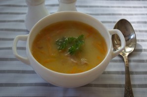 Гороховый суп с копченым окороком - фото шаг 8