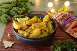 Картошка дольками в чесночном маринаде «Махеевъ» - фото шаг 6