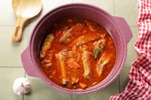 Ребрышки с фасолью - фото шаг 11