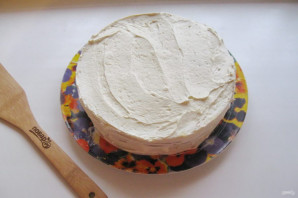 Торт "Молочная девочка" с кремом "Пломбир" - фото шаг 18