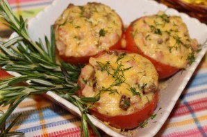 Фаршированные помидоры ветчиной и сыром - фото шаг 4
