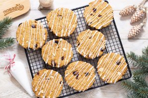 Новогоднее печенье с клюквой - фото шаг 9