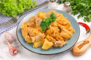 Чечевица с картошкой и мясом - фото шаг 7