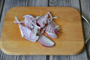 Салат с копченым сыром "Косичка" - фото шаг 4