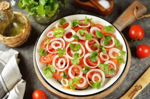 Армянский салат с кинзой - фото шаг 8