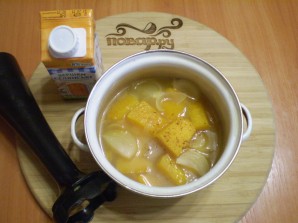 Суп-пюре из тыквы со сливками - фото шаг 7