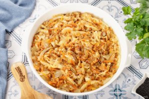 Заливной пирог с капустой на кефире - фото шаг 10